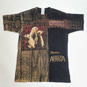 Vintage 90s All over print Animal Busch Gardens